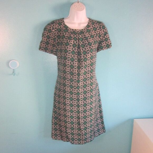 J Crew "Swoop" Silk A-Line Dress Size 6 - Picture 10 of 15